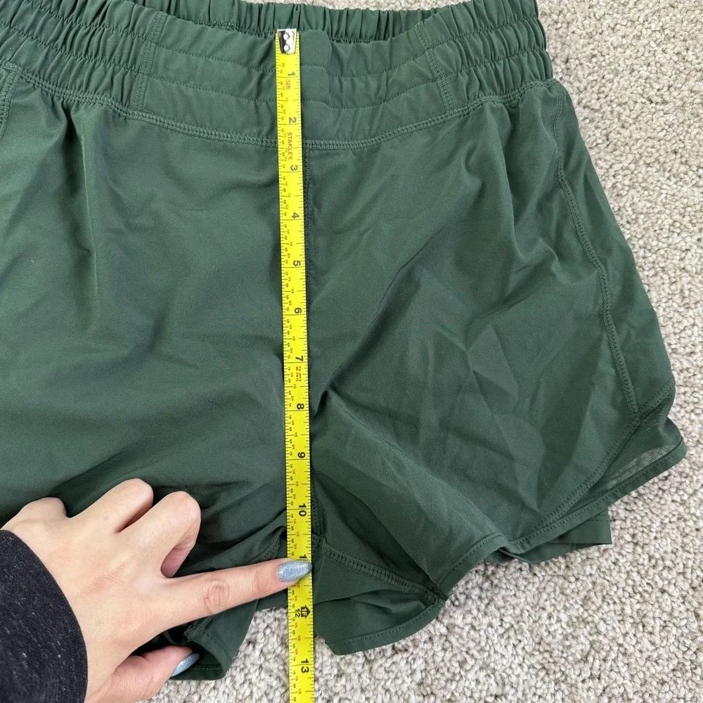 Mondetta Shorts Womens Medium Green Performance Luxury Lined Running Athletic
